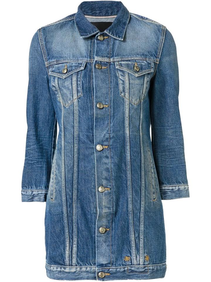 R13 Long Denim Jacket, Women's, Size: Small, Cotton