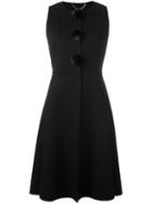 Salvatore Ferragamo Sleeveless Coat, Women's, Size: 44, Black, Mink Fur/virgin Wool/cashmere