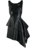 Dsquared2 Flared Leather Dress - Black