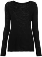 Atm Anthony Thomas Melillo Long Sleeved Top - Black
