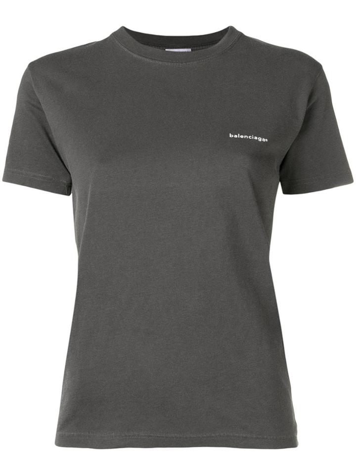 Balenciaga Crew Neck T-shirt - Grey