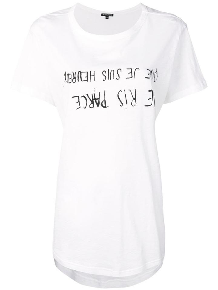 Ann Demeulemeester Slogan Capsule T-shirt - White