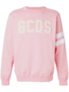 Gcds Crewneck Logo Sweatshirt - Pink & Purple