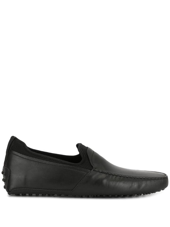 Tod's Mesh Panel Driving Shoes - Black