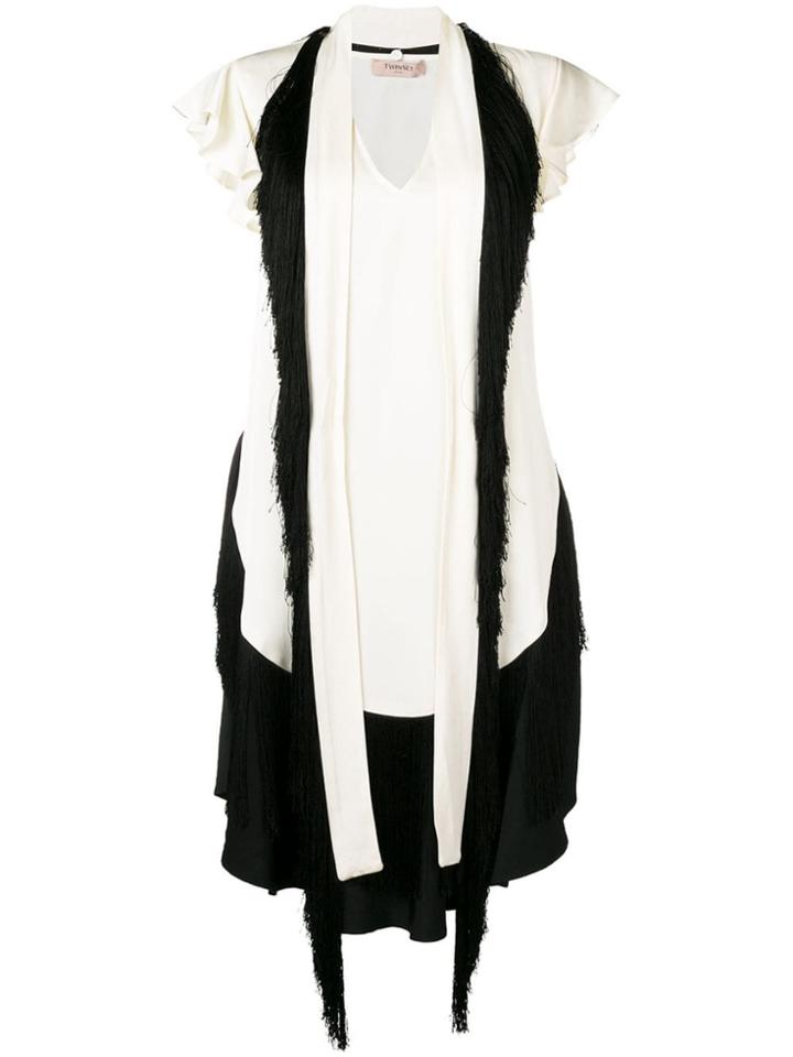 Twin-set Layered Short Dress - White