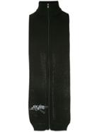 A-cold-wall* Zip Front High Neck Scarf - Black