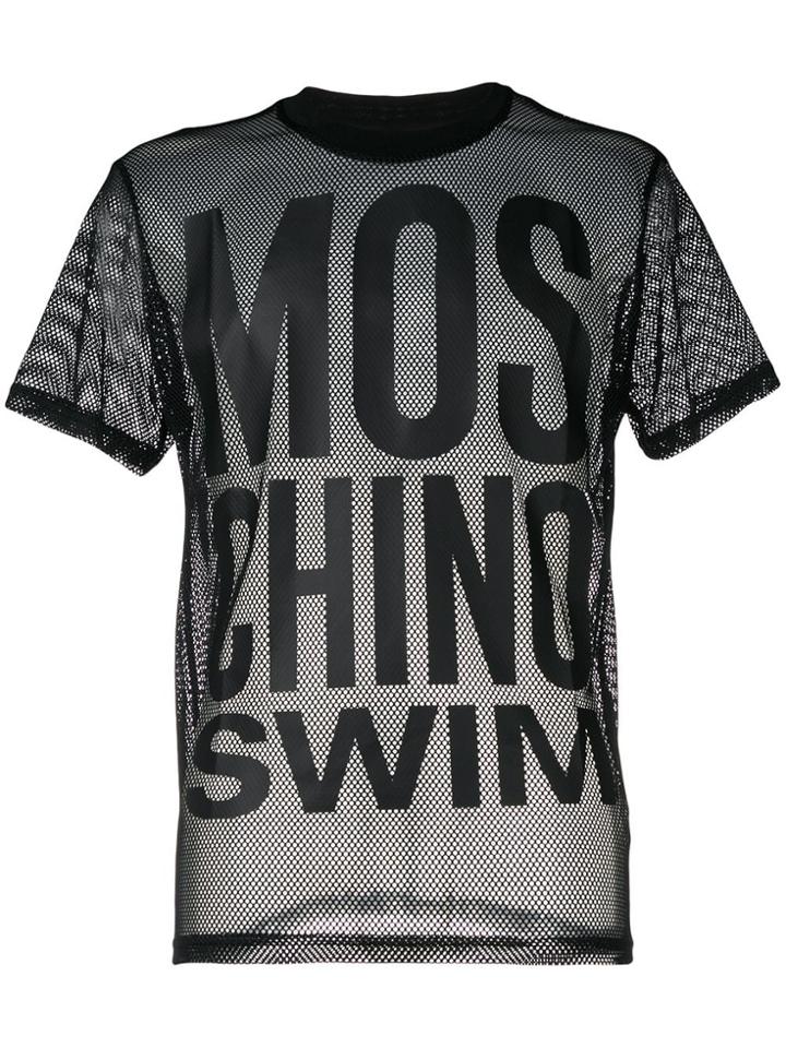 Moschino Mesh Fabric T-shirt - Black