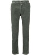 Closed Carrot-fit Corduroy Trousers - Green