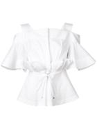 Acler Cropped Off Shoulder Blouse - White