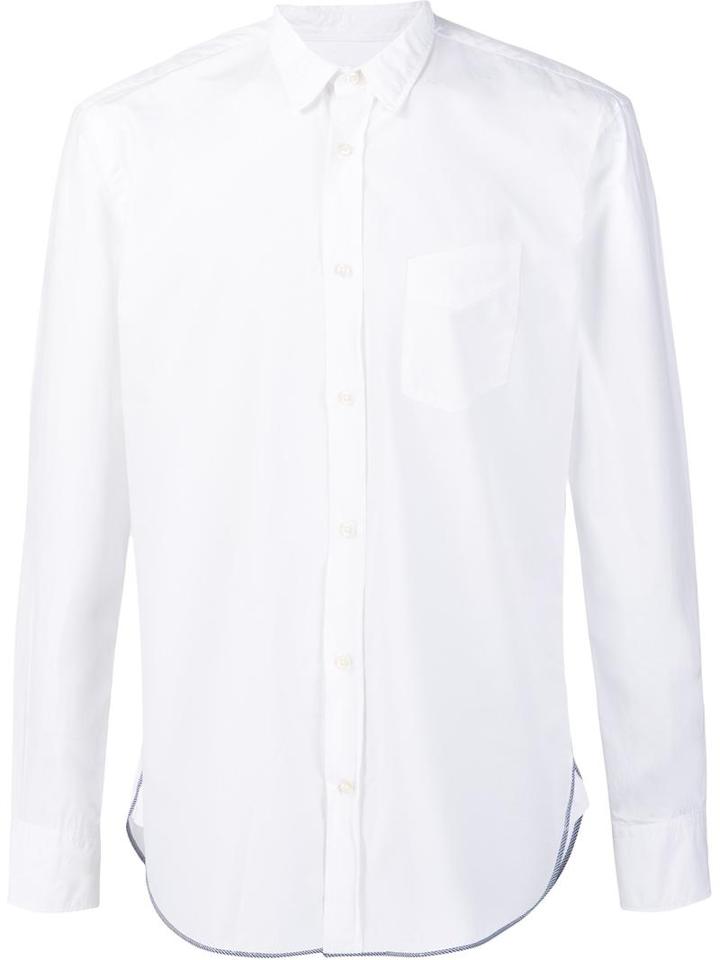 Officine Generale Chest Pocket Shirt, Men's, Size: Xl, White, Cotton