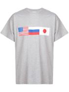 Gosha Rubchinskiy Flag Print T-shirt - Grey