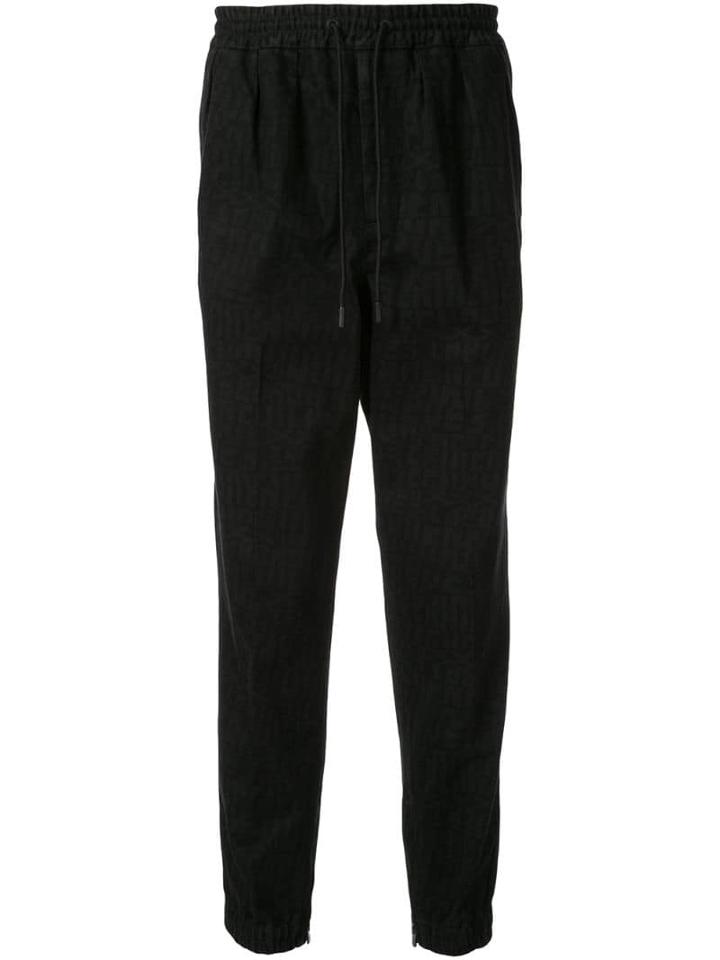Ermenegildo Zegna Printed Denim Joggers - Black