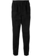 Ermenegildo Zegna Printed Denim Joggers - Black