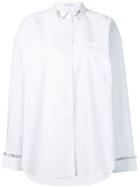 Ermanno Scervino Oversized Embellished Shirt - Blue