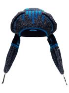 Prada Blue And Black Trapper Cotton Hat