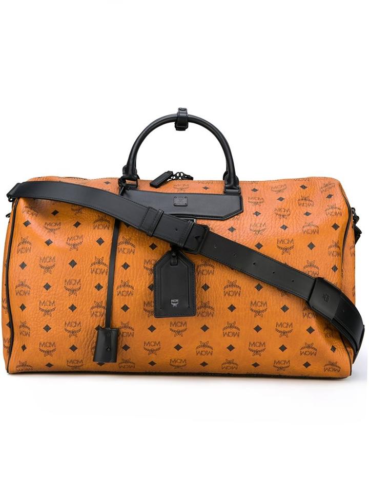 Mcm Logo Print Holdall