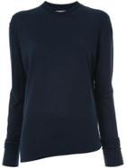 Studio Nicholson Long-sleeve Fitted Sweater - Blue