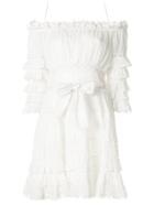 Zimmermann Corsair Frill Tiered Dress - White