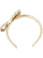Red Valentino Studded Bow Hairband - Metallic