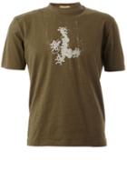 Christopher Nemeth Rope Print T-shirt, Men's, Size: M, Green, Cotton
