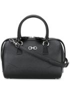 Salvatore Ferragamo Tote Bag, Women's, Black, Leather/polyester