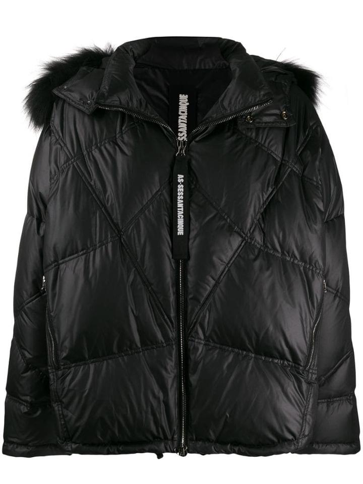 As65 Hooded Padded Jacket - Black