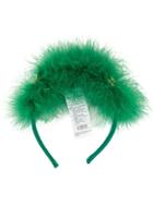 Dolce & Gabbana Feather And Flower Headband - Green