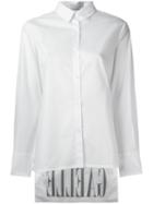 Gaelle Bonheur High Low Hem Shirt, Women's, Size: 42, White, Cotton
