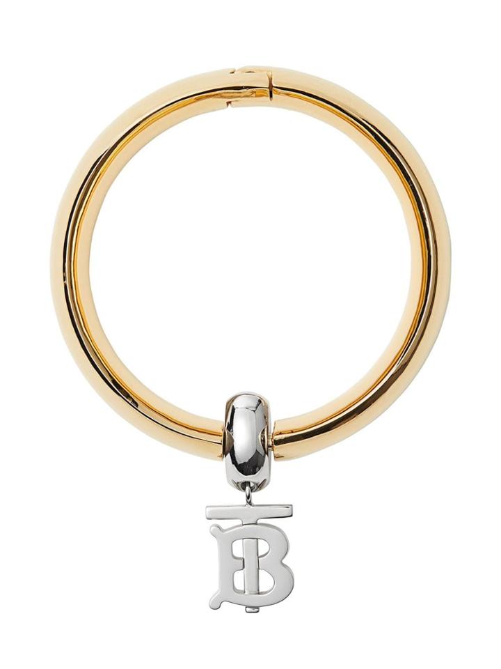 Burberry Gold-plated Monogram Motif Bangle