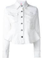 Manning Cartell Pushing Buttons Jacket, Women's, Size: 6, White, Cotton/polyester/spandex/elastane