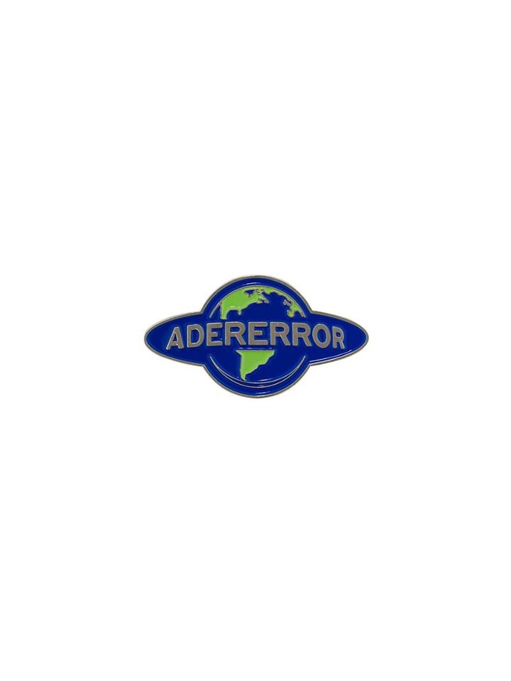 Ader Error World Graphic Pin - Blue