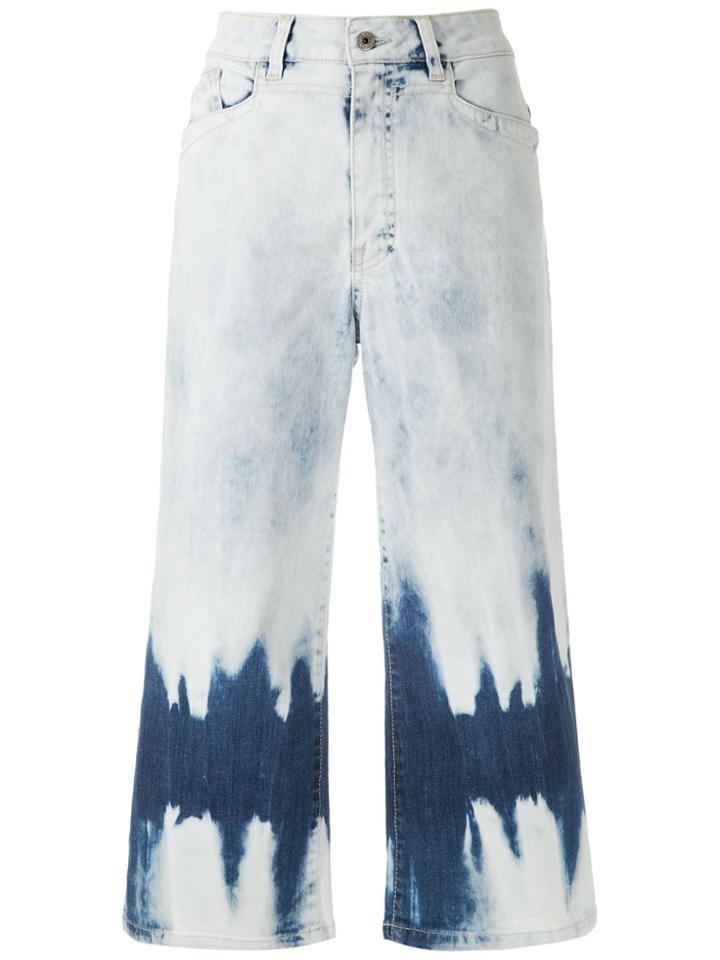 Mara Mac Acid Wash Denim Cullotes - Blue