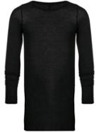 Rick Owens Ribbed Sweatshirt - Black