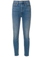 Re/done High Rise Skinny Jeans - Blue