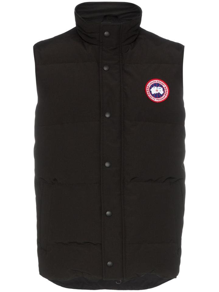Canada Goose Garson Sleeveless Feather Down Cotton Blend Vest - Black