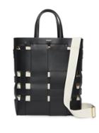 Burberry Medium Leather Foster Tote - Black