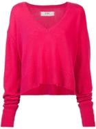 Re/done V-neck Jumper - Pink