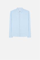 Ami Alexandre Mattiussi Classic Shirt, Men's, Size: 40, Blue, Cotton