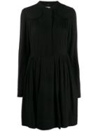 Calvin Klein Pleated Shirt-dress - Black