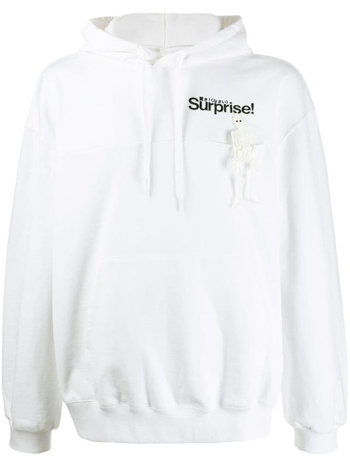 Doublet Embroidered Cotton Hoodie - White