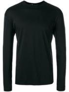 T By Alexander Wang Longsleeved T-shirt, Men's, Size: Large, Black, Cotton