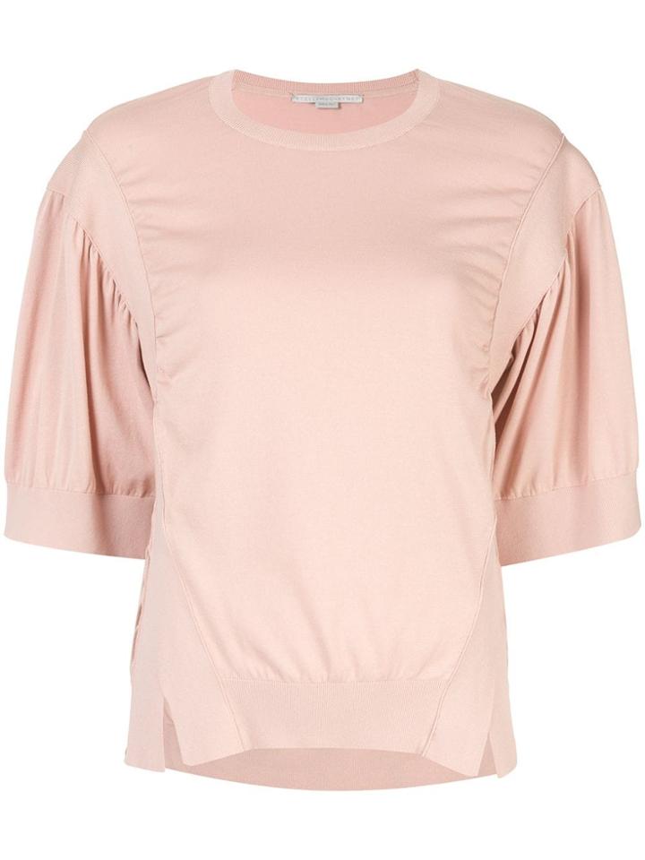 Stella Mccartney Side Slit Knitted Shirt - Pink