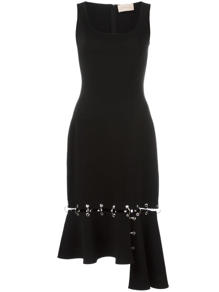 Christopher Kane Ring Detail Dress, Women's, Size: 38, Black, Spandex/elastane/viscose
