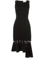 Christopher Kane Ring Detail Dress, Women's, Size: 38, Black, Spandex/elastane/viscose