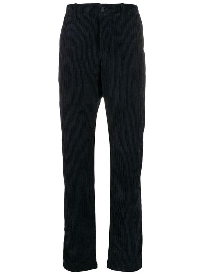 Ymc Wide Leg Corduroy Trousers - Blue