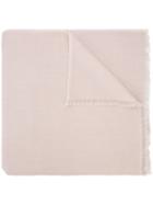 Denis Colomb - Fringed Scarf - Women - Cashmere - One Size, Nude/neutrals, Cashmere