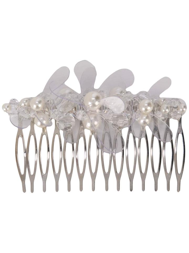 Simone Rocha Floral Hair Pin - White