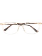 Gucci Eyewear Rectangle Frame Glasses - Neutrals