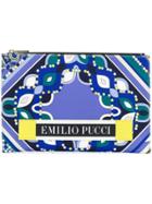 Emilio Pucci Abstract Print Flat Clutch - Pink & Purple