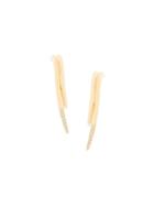 Shaun Leane 18kt Gold White Feather Diamond Ear Wraps - Metallic